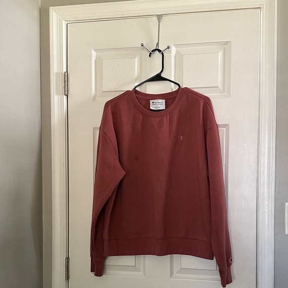 Champion Men's Maroon Crewneck Sweater - Picture 1 of 3